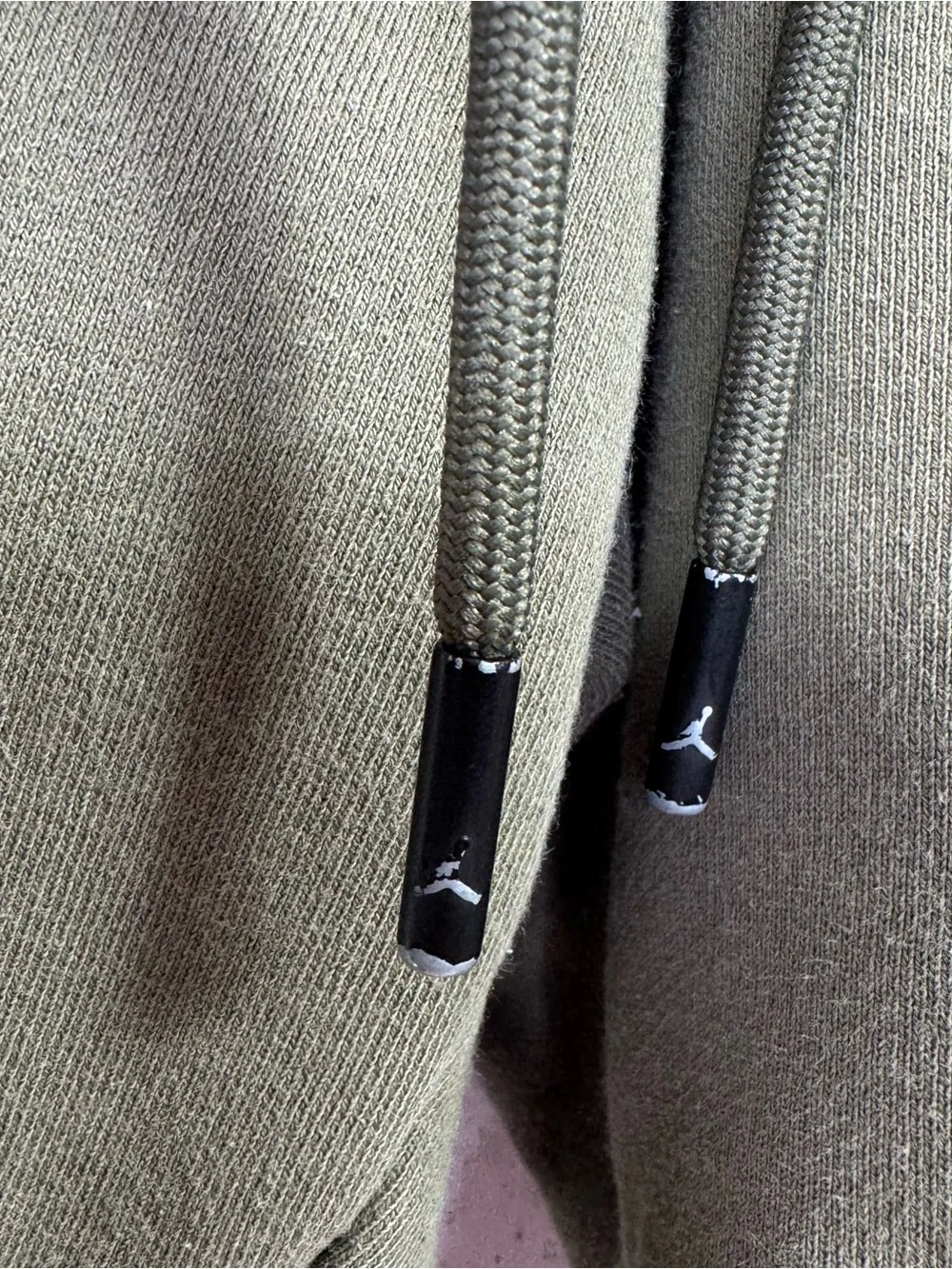 Jordan Olive Green Fleece Sweat Shorts Size M Athletic Lounge Casual Workout